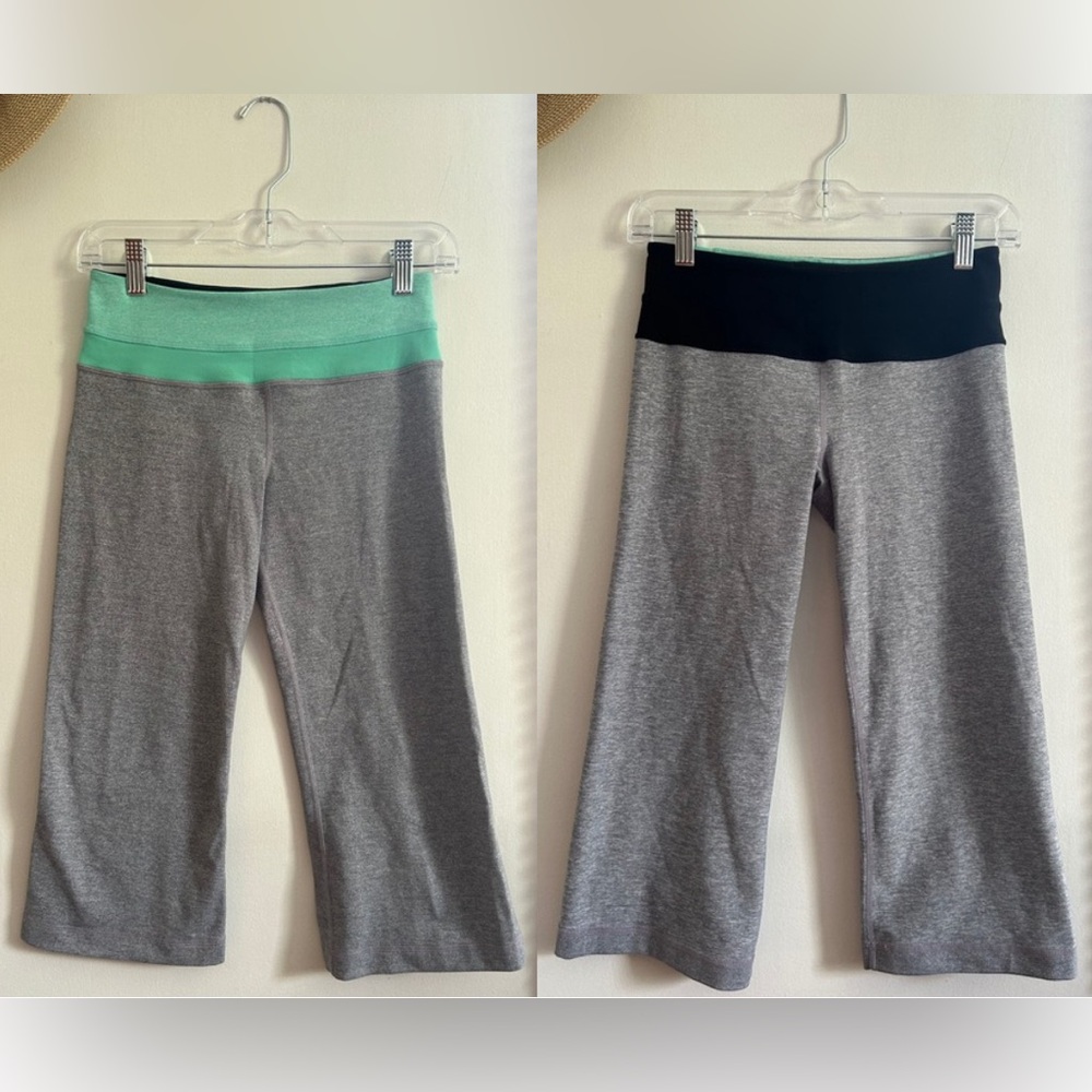 Lululemon reversible Groove & Crop Wide Leg Capris